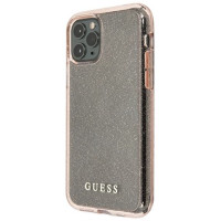 Guess GUHCN65PCGLPI iPhone 11 Pro Max pink/pink hard case Glitter