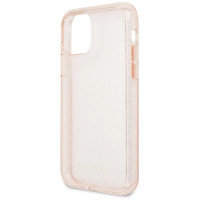 Guess GUHCN65PCGLPI iPhone 11 Pro Max pink/pink hard case Glitter