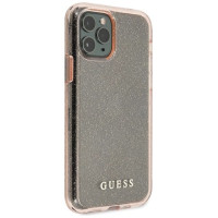 Guess GUHCN65PCGLPI iPhone 11 Pro Max pink/pink hard case Glitter
