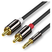 Ugreen AV116 10584 audio mini jack cable 3.5 mm (male) / 2RCA (male) 2m - black