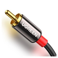 Ugreen AV116 10584 audio mini jack cable 3.5 mm (male) / 2RCA (male) 2m - black