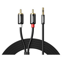 Ugreen AV116 10584 audio mini jack cable 3.5 mm (male) / 2RCA (male) 2m - black