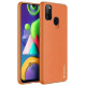 Dux Ducis Yolo elegant case made of soft TPU and PU leather for Samsung Galaxy M30s orange