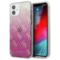 Guess GUHCP12SPCU4GGPI iPhone 12 mini 5.4" pink/pink hardcase 4G Gradient