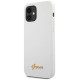 Guess GUHCP12SLSLMGWH iPhone 12 mini 5.4" white/white hardcase Metal Logo Script