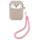 Guess GUACA2LSVSGP AirPods cover gray pink/grey pink Silicone Vintage