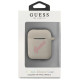 Guess GUACA2LSVSGP AirPods cover gray pink/grey pink Silicone Vintage