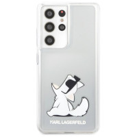Karl Lagerfeld KLHCS21LCFNRC S21 Ultra G998 hardcase transparent Choupette Fun