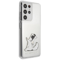 Karl Lagerfeld KLHCS21LCFNRC S21 Ultra G998 hardcase transparent Choupette Fun