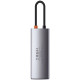 Baseus Metal Gleam Series 5-in-1 Multifunctional HUB USB Type C - USB Type C Power Delivery 100 W / HDMI 4K 30 Hz / 3x USB 3.2 Gen 1 (CAHUB-CX0G)