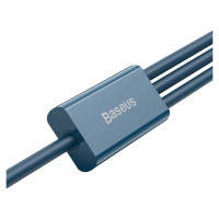 Baseus Superior 3in1 USB cable - Lightning / USB Type C / micro USB 3.5 A 1.5 m blue (CAMLTYS-03)