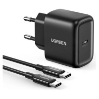 Ugreen USB Type C charger 25W Power Delivery + USB Type C cable 2m black (50581)