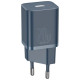 Baseus Super Si 1C fast charger USB Type C 20W Power Delivery + USB Type C - Lightning cable 1m blue (TZCCSUP-B03)
