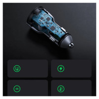 Ugreen fast car charger 2x USB 36W Quick Charge SCP FCP AFC gray (CD213 10144)