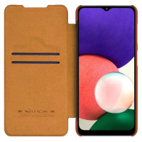 Nillkin Qin leather holster case for Samsung Galaxy A22 4G brown