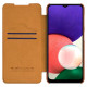 Nillkin Qin leather holster case for Samsung Galaxy A22 4G brown