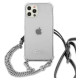 Guess GUHCP12LKC4GSSI iPhone 12 Pro Max 6.7" Transparent hardcase 4G Silver Chain