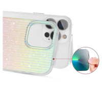 Kingxbar Travel Series luxurious elegant case for iPhone 13 Pro blue-orange (Clouds)