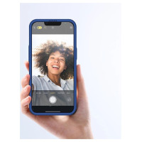 Joyroom 360 Full Case front and back cover for iPhone 13 Pro + tempered glass screen protector blue (JR-BP935 blue)