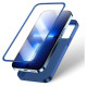 Joyroom 360 Full Case front and back cover for iPhone 13 Pro + tempered glass screen protector blue (JR-BP935 blue)