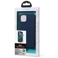 Joyroom 360 Full Case front and back cover for iPhone 13 Pro + tempered glass screen protector blue (JR-BP935 blue)