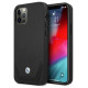 BMW Etui BMW BMHCP12MRSWPK iPhone 12/12 Pro 6,1" czarny/black hardcase Leather Perforate