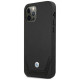 BMW Etui BMW BMHCP12MRSWPK iPhone 12/12 Pro 6,1" czarny/black hardcase Leather Perforate