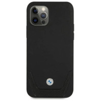 BMW Etui BMW BMHCP12MRSWPK iPhone 12/12 Pro 6,1" czarny/black hardcase Leather Perforate