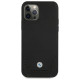 BMW Etui BMW BMHCP12MRSWPK iPhone 12/12 Pro 6,1" czarny/black hardcase Leather Perforate