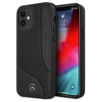 Mercedes MEHCP12SCDOBK iPhone 12 mini 5,4" czarny/black hardcase Leather Perforated Area