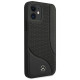 Mercedes MEHCP12SCDOBK iPhone 12 mini 5,4" czarny/black hardcase Leather Perforated Area