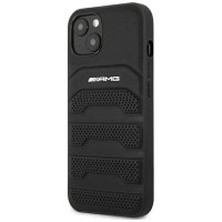 Mercedes AMG AMHCP13SGSEBK iPhone 13 mini 5,4" czarny/black hardcase Leather Debossed Lines
