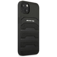 Mercedes AMG AMHCP13SGSEBK iPhone 13 mini 5,4" czarny/black hardcase Leather Debossed Lines