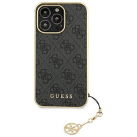Guess GUHCP13XGF4GGR iPhone 13 Pro Max 6.7" grey/grey hardcase 4G Charms Collection