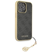 Guess GUHCP13XGF4GGR iPhone 13 Pro Max 6.7" grey/grey hardcase 4G Charms Collection