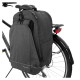 Wozinsky bike pannier bag, bike backpack with frame, 2in1, 40l, black (WBB33BK)