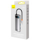 Baseus Metal Gleam Series multifunctional USB HUB 7in1 Type C HDMI TF PD card reader gray (WKWG020113)