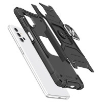 Wozinsky Ring Armor Tough Hybrid Case Cover + Magnetic Mount for Samsung Galaxy A13 5G black