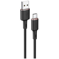 Acefast USB cable - USB Type C 1.2m, 3A black (C2-04 black)
