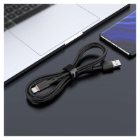 Acefast USB cable - USB Type C 1.2m, 3A black (C2-04 black)