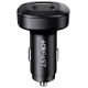 Acefast car charger 66W 2x USB Type C / USB, PPS, Power Delivery, Quick Charge 4.0, AFC, FCP, SCP black (B3 black)