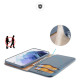 Dux Ducis Hivo Leather Flip Cover Genuine Leather Wallet For Cards And Documents Samsung Galaxy S22 + (S22 Plus) Blue