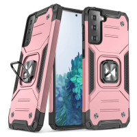 Wozinsky Ring Armor Tough Hybrid Case Cover + Magnetic Mount for Samsung Galaxy S22 Ultra gold