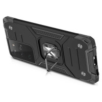 Wozinsky Ring Armor tough hybrid case cover + magnetic holder for Samsung Galaxy S22 Ultra red