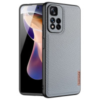 Dux Ducis Fino case nylon covered cover Xiaomi Redmi Note 11 Pro+ 5G (China) / 11 Pro 5G (China) / Mi11i HyperCharge / Poco X4 NFC 5G blue
