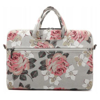 Canvaslife Briefcase 15-16'' Laptop Bag - Navy Blue and White