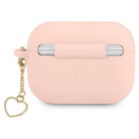 Guess GUAPLSCHSP AirPods Pro cover pink/pink Silicone Charm Heart Collection