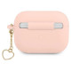 Guess GUAPLSCHSP AirPods Pro cover pink/pink Silicone Charm Heart Collection
