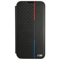 BMW Etui BMW BMBKS22MTRTBK S22+ S906 czarny/black bookcase M Collection Triangles