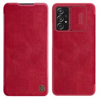 Nillkin Qin leather holster case for Samsung Galaxy A73 red